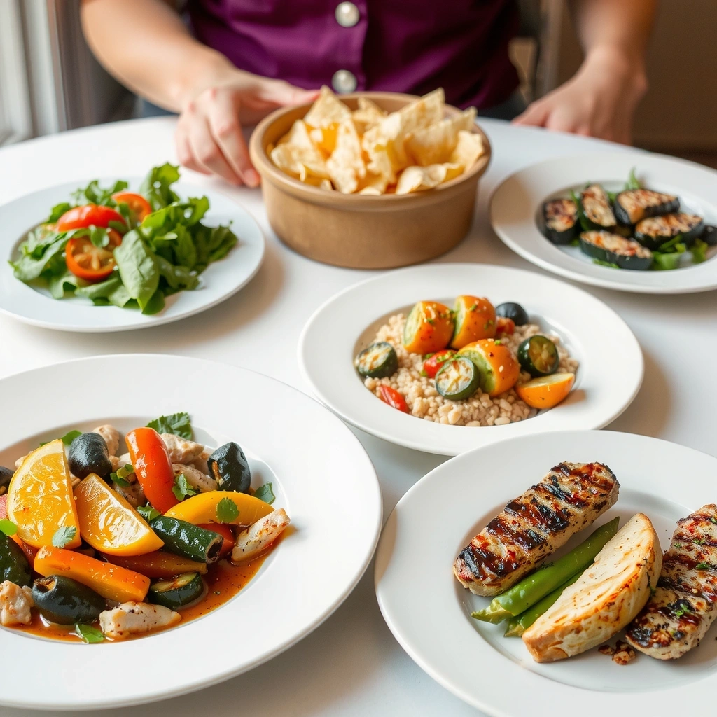 Υγιεινά γεύματα σε πλαίσιο